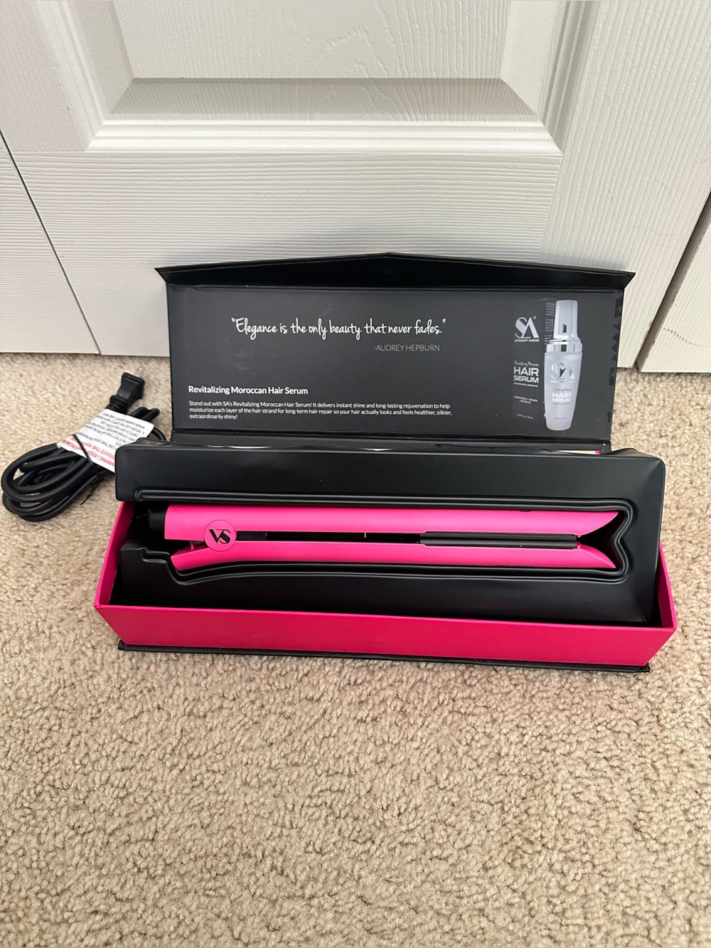 SA Bionic Pro Ceramic Flat 1” Iron Gold Collection in Pink EUC RARE